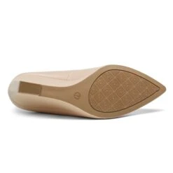 Pointed Toe Wedge Pump Shoes NUDE
