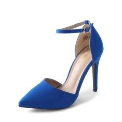 Pointed Toe Stiletto High Heel Pumps ROYAL BLUE