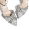 Crisscross Rhinestone Straps Pumps SILVER-GLITTER