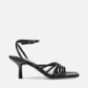 Steve Madden Mid-Heeled Faux Leather Sandals