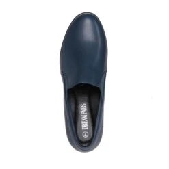 Comfortable Round Toe Block Heel Pumps NAVY