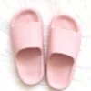 Open Toe Cloud Slides Sandals-Blush Pink